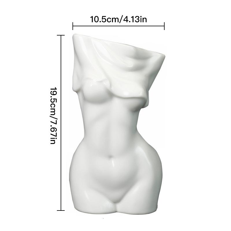 Креативная ваза для боди-арта, цветочная композиция в скандинавском стиле, домашний декор, украшение для гостиной, керамическая гидропонная ваза