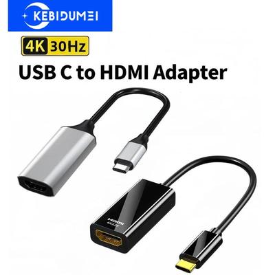 Кабель-переходник USB C Type C на HDMI-совместимый USBC на HD-MI Видеокабель Type-C на HD TV Адаптер дисплея USB3.1 Конвертер 4K 30 Гц для ноутбука MacBook