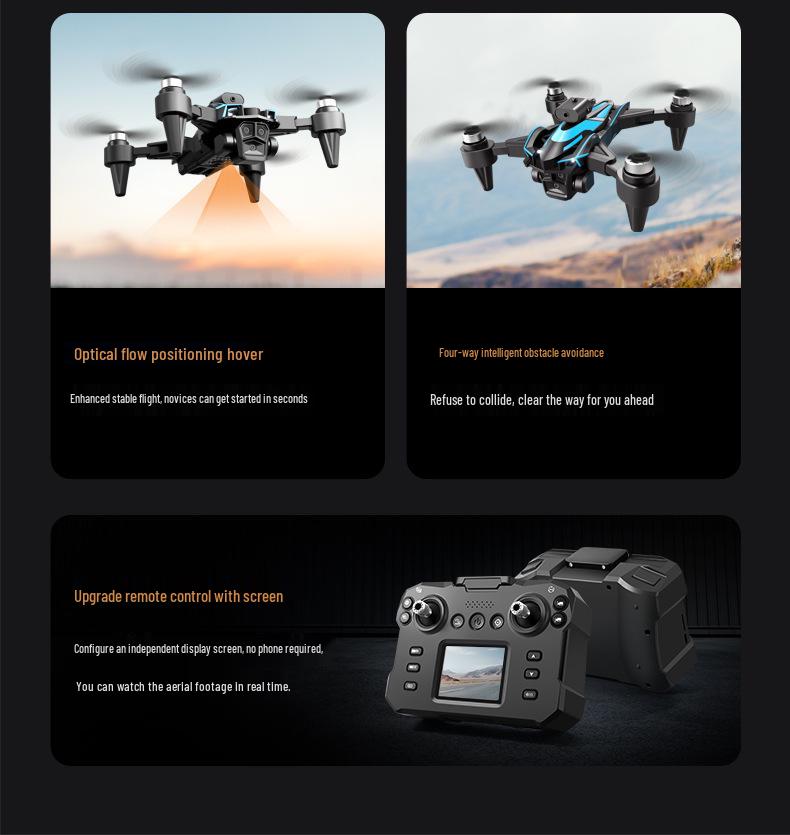 K12Max Drone: HD Aerial Photography, Screen Display, Remote Control, Brushless Obstacle Avoidance Quadcopter