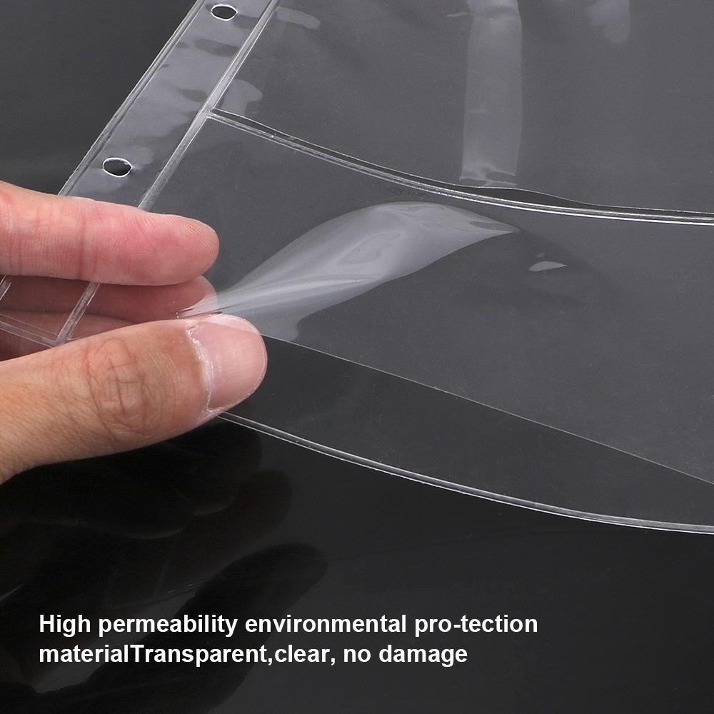 Альбом для банкнот, коллекционный альбом для бумажных денег, лист на кольцах, 3 слота, копилка для денег, защитный пакет для бумажных денег