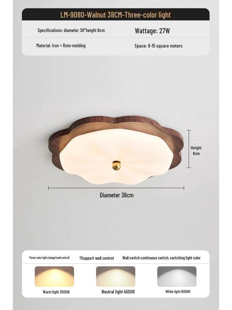 "Wabi-Sabi Retro Gold Ceiling Lamp: Medieval Resin Design for Master Bedroom and Study"