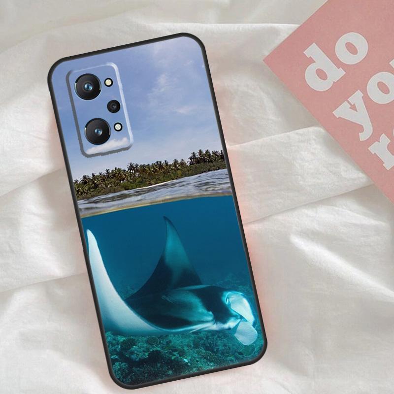 Чехол Animal Manta Ray для Realme C75 C63 C61 C65 C67 C55 C51 C53 C35 C71 15 11 12 13 14 Pro Plus GT6 GT7 Pro