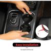 RT-TCZ Carbon Fiber Cup Holder Trim Cover Frame Decorative Interior Accessories for Dodge Durango 2011-2024