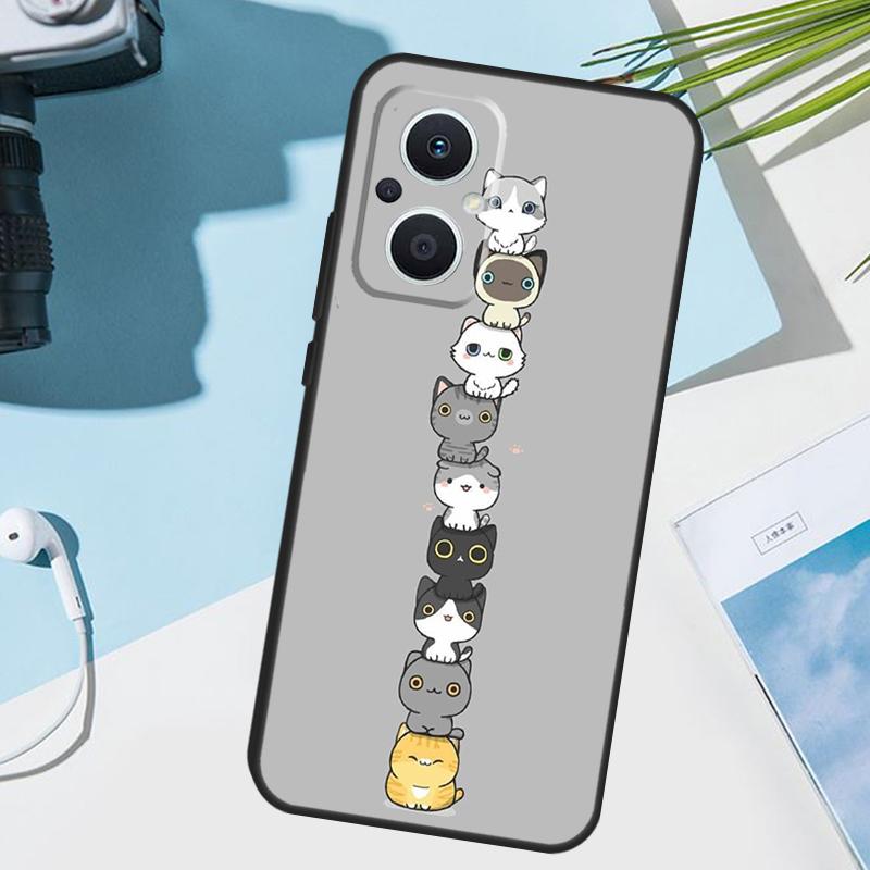 Забавные милые кошки Чехол для OPPO Reno 13 F 10 11 12 14 Pro 11F 12F 14F 7 8 Lite OPPO Find X9 X8 X5 X6 Pro Чехол