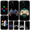 Игровая консоль Геймпад Геймер Играть Чехол для телефона Для iPhone 16,15,14,13,12,11,Pro,X,XS,Max,XR,Plus,Mini Мягкий Черный Чехол