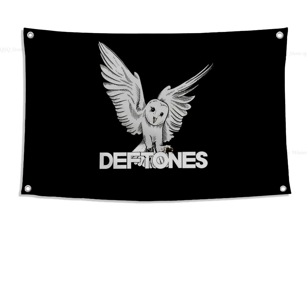 1 шт. Флаг группы Deftone Alternative Metal Флаги и баннеры Четыре отверстия Флаг Полиэстер Наружный декор Эстетика комнаты