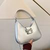 Sweet Solid Color Bow Handbag Women's 2025 New Trendy Fashion Niche Underarm Bag Chain Messenger Bag