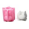 Rabbits Flower Pots Molds Ornament Silicone Molds Plasters Molds Epoxy Resin Molds Castings Molds Succulents Plant Molds