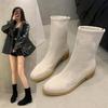 Large Size Cloth Boots Women's Autumn and Winter New Wind Socks Boots Casual Fashion Single Boots Women
