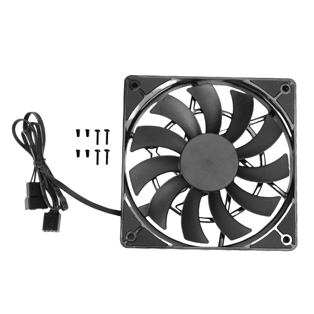PC Fan 120x120x15mm 1800RPM 4 Pin PWM Double Bearing Quiet CPU Cooler Fan for Computer