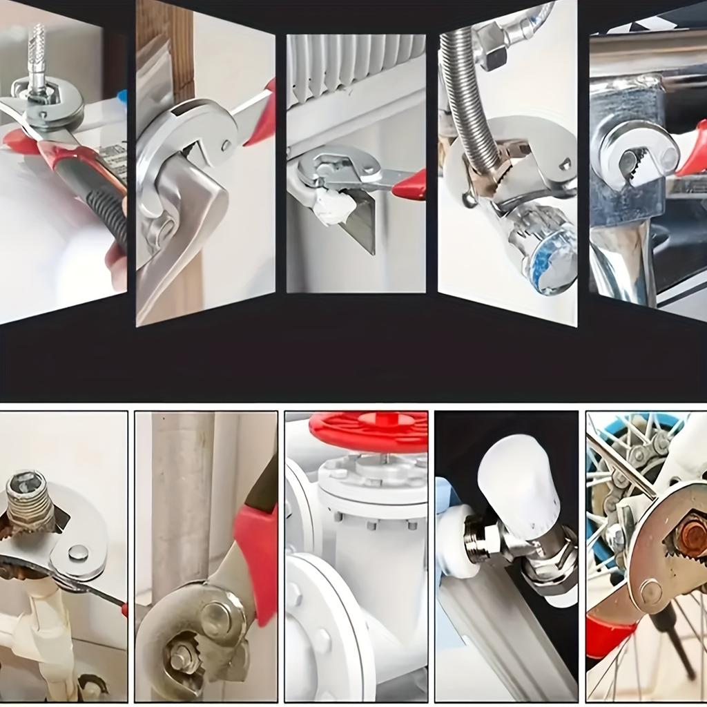 2 шт. 6-32 мм регулируемый универсальный гаечный ключ набор инструментов многофункциональный многоцелевой настольный быстроразъемный трубный ключ набор подъемных гаечных ключей