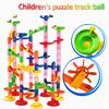 105/109Pcs Diy Marble Construction Race Track Building Blocks Children Maze Ball Roll Toys Christmas