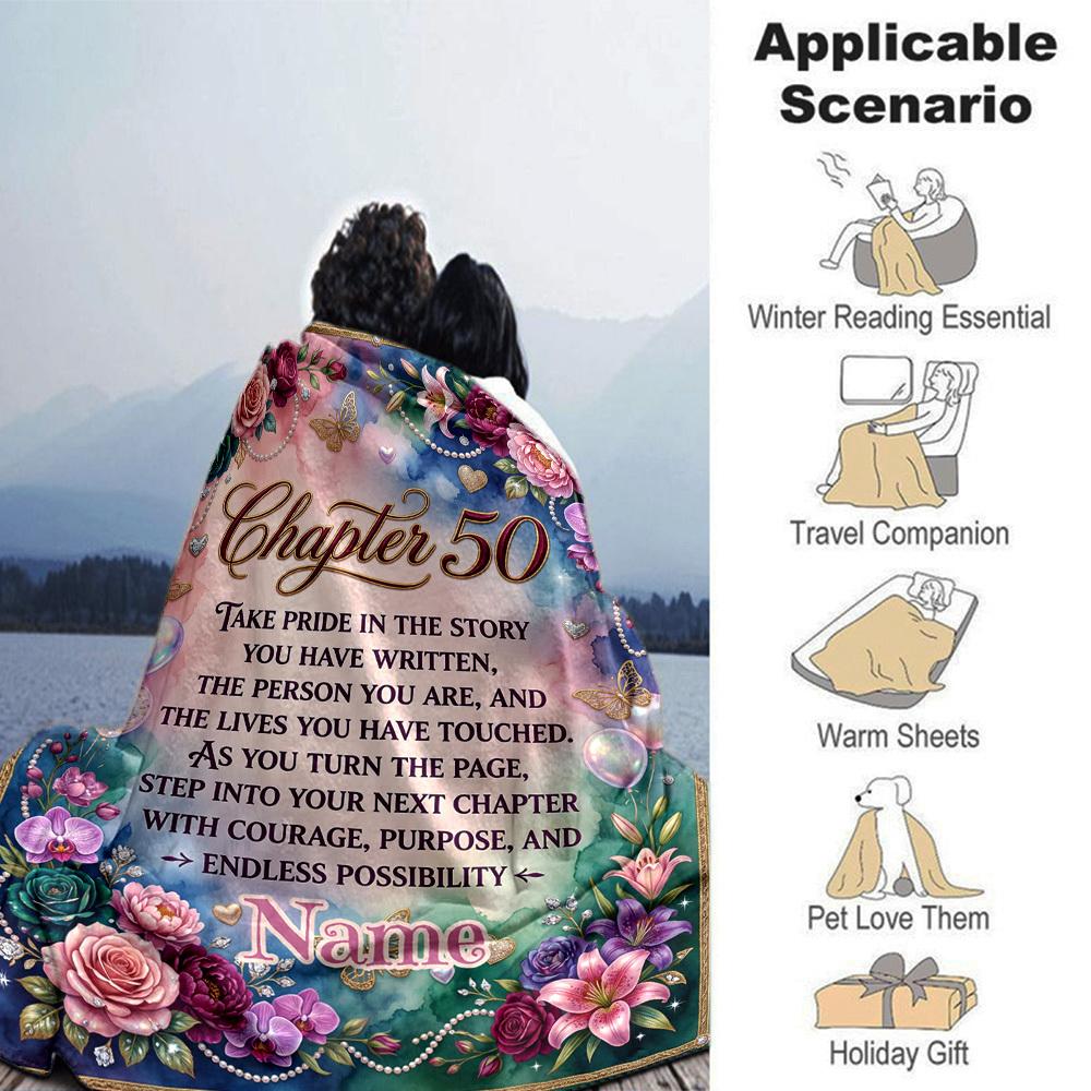 Chapter Celebration Customize Your Name Blanket Soft Comfortable Lightweight And Versatile All Year Round Suitable For Travel Camping Picnics Sofas
