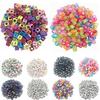 Творческие плоские бусины для изготовления украшений, буквы, разноцветные аксессуары, 100 шт., квадратные бусины своими руками для акрила