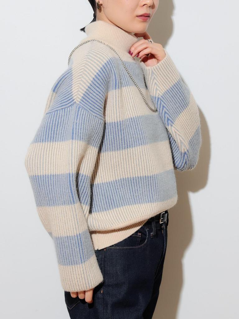 Вязать Цветовая схема Вязать каймой СЛОНОВАЯ КОСТЬ ОДИН РАЗМЕР [Beams Heart] L/S Для женщин