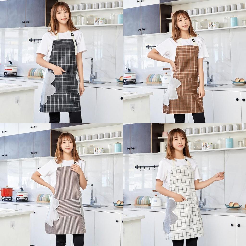 Фартук без рукавов в полоску, водонепроницаемый дизайн, ткань Оксфорд, для энтузиастов кулинарии