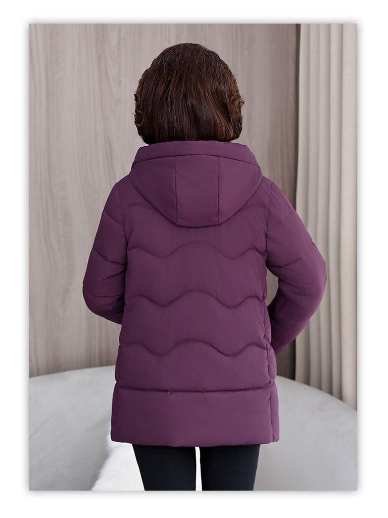 2024 Women's Mid-Length Loose Cotton-Padded Winter Jacket - Plus Size, Fashionable, Thickened Outerwear