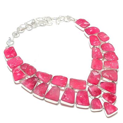 Гемеморфит Друзы Ручной работы Ювелирное изделие из стерлингового серебра 925 пробы Ожерелье 18" S2r41