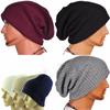 Men Soft Outdoor Knitted Caps Wool Knitted Warm Beanie Hat Ski Cap