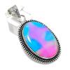 Синий Триплет Опал Драгоценный камень 925 Стерлинговое серебро Ювелирный кулон 2,17"