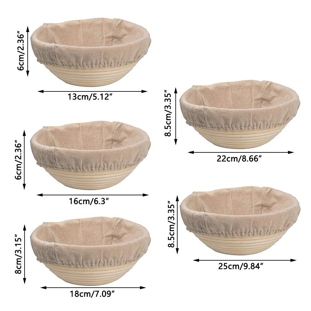 Ротанг Плетеный Заквасочная Корзина Круглая Корзина Баннетон для Теста Корзины для Расстойки Хлеба Корзина для Теста Ротанг Brotform