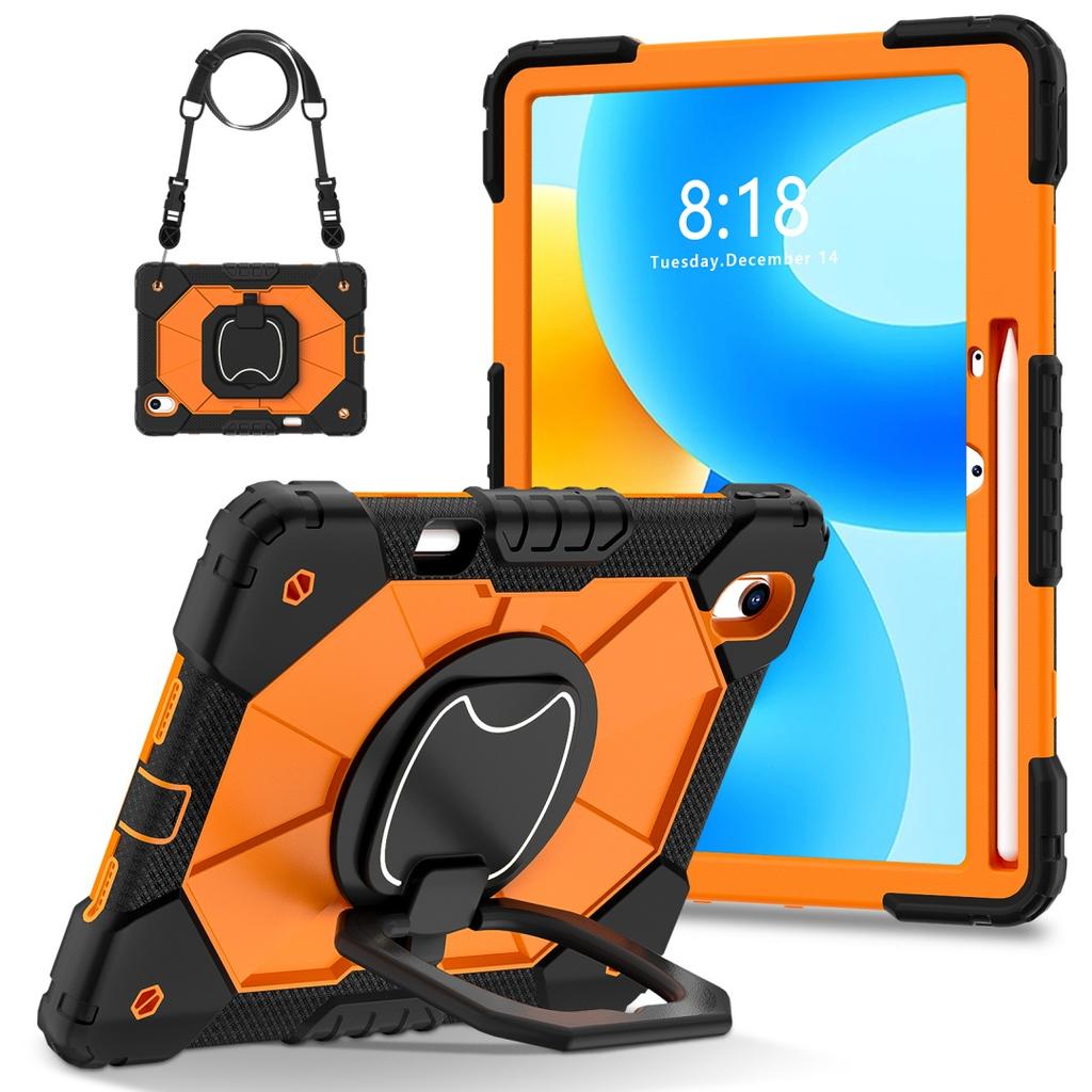 For Huawei MatePad 11.5 / Huawei MatePad 11.5-inch.360° Rotating Grip Heavy Duty Protection Stand TPU+PC 3in1 Anti-knock Shockproof Tablets PC Case