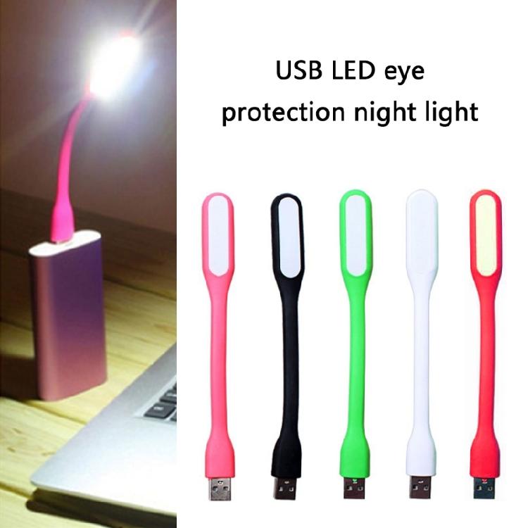 Гибкая USB-лампа LED на гибкой ножке, портативная, для ухода за глазами, ночник, совместимость с Power Bank и настольным компьютером