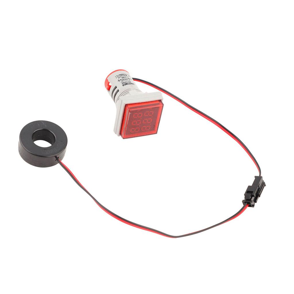 LED Digital Display AC Voltage Current Meter Indicator 22mm 0 100A Meter Indicator