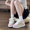 Pink Versatile Dopamine Strawberry Single Shoes Summer New Design Board Shoes Women's Casual Bread Shoes