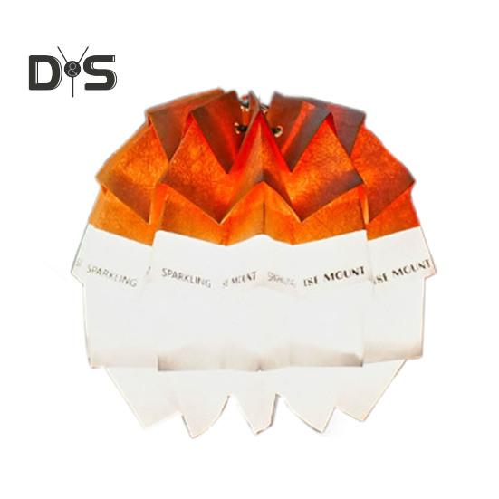 Абажур из сосновой шишки с регулируемой веревкой, складной, водонепроницаемый, для кемпинга, с кнопкой, подвесной фонарь, украшение