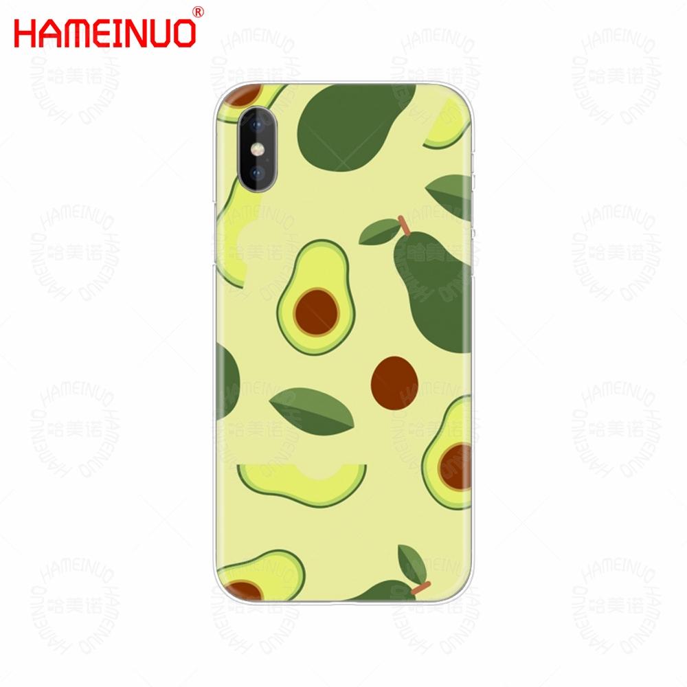 HAMEINUO чехол для мобильного телефона с авокадо и фруктовым рисунком для iphone X 8 7 6 4 4S 5 5S SE 5c 6s plus