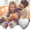 In My Heart Jewelry Forever and Always Chain Pendant Necklace Heart Shaped Photo Picture Locket
