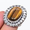 Tiger Eye Gemstone 925 Sterling Silver Jewelry Ring Size 9
