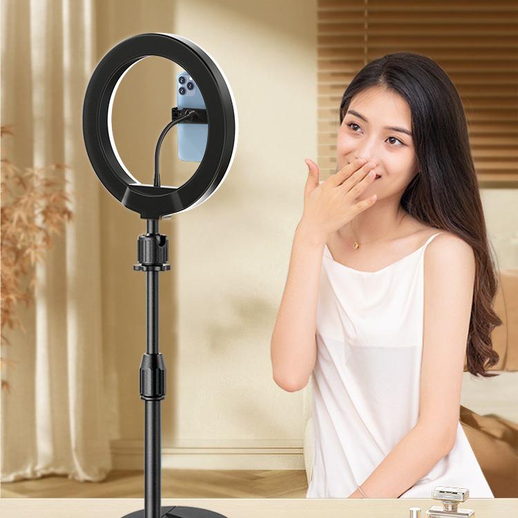 2025 Mobile Phone Streaming Stand with Fill Light for Live, Selfie, and Desktop Beauty Shots
