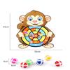 Children Cartoon Animal Dart Board Sticky Ball Rabbit Family Interactive Educational Toy Christmas Gift