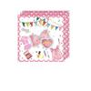 Pastel Pajama Party Decorations Girl, Birthday Banner, Cupcake Toppers, Disposable Table Cloth, Plates and Napkins Pink Watercolor Cute Girls Dino The