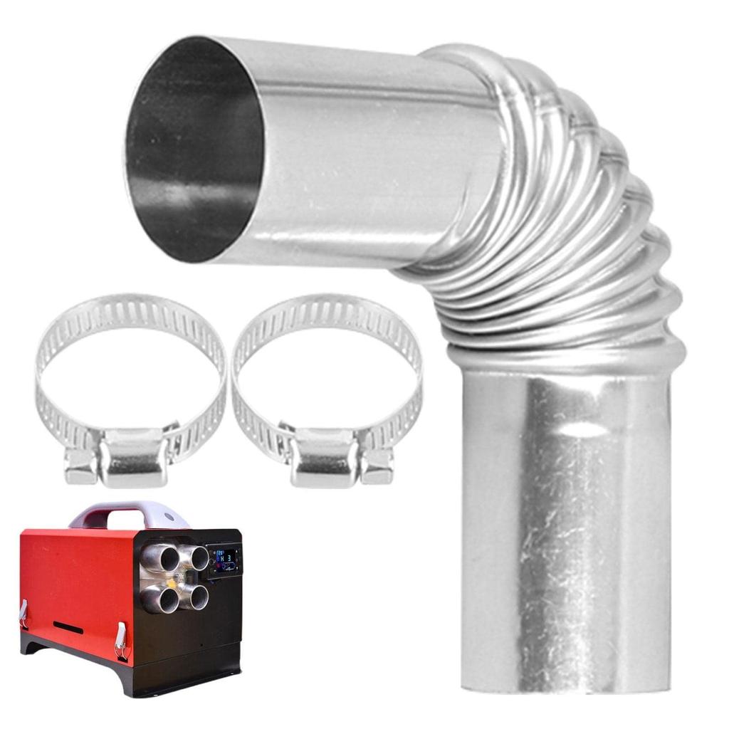 Car Air Duct Connector, Heater Hose, Parking Heater Pipe, Stainless Steel, Heater Pipe for