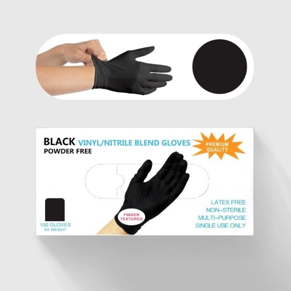 100pcs Nitrile Disposable Gloves Convenient Clean Gloves Food Grade Gloves Hairdressing