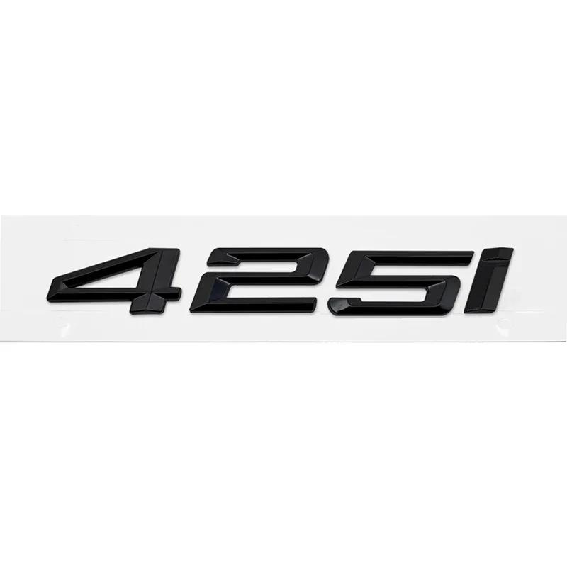 cxjva7 ABS Car Rear Trunk Letters Logo Badge Emblem Sticker For 4 Series 420i 425i 428i 430i 435i 440i 450i F30 F32 F33 F36 G26 G22