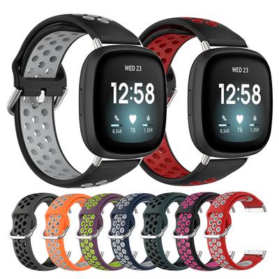 Ремешок для часов спортивный силиконовый ремешок для умных часов Fitbit Versa 4 3 Sense сменный ремешок для часов Fitbit Sense 2