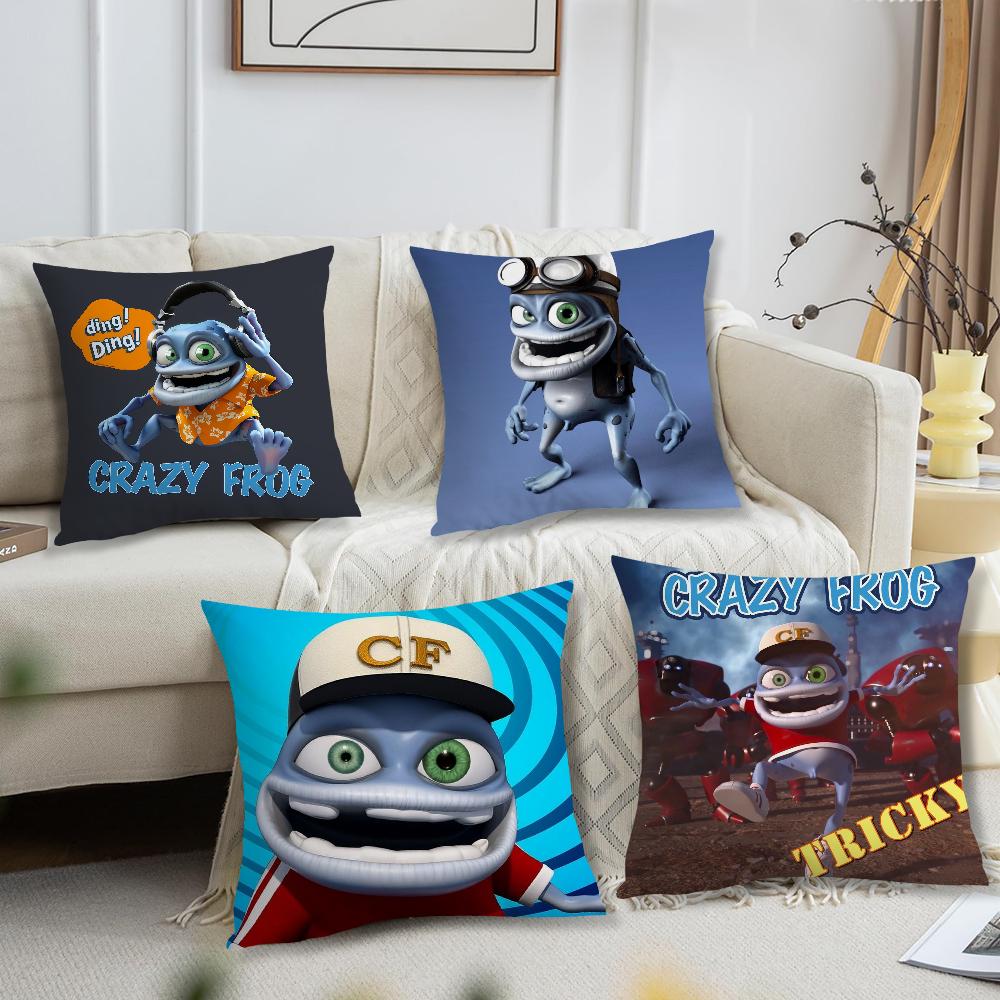 DJ Ding DDing CCrazy Frog cushion cover For Pillow Printing Sofa Decoration Home Car Room Coffee Shop Office Nordic Simplicity