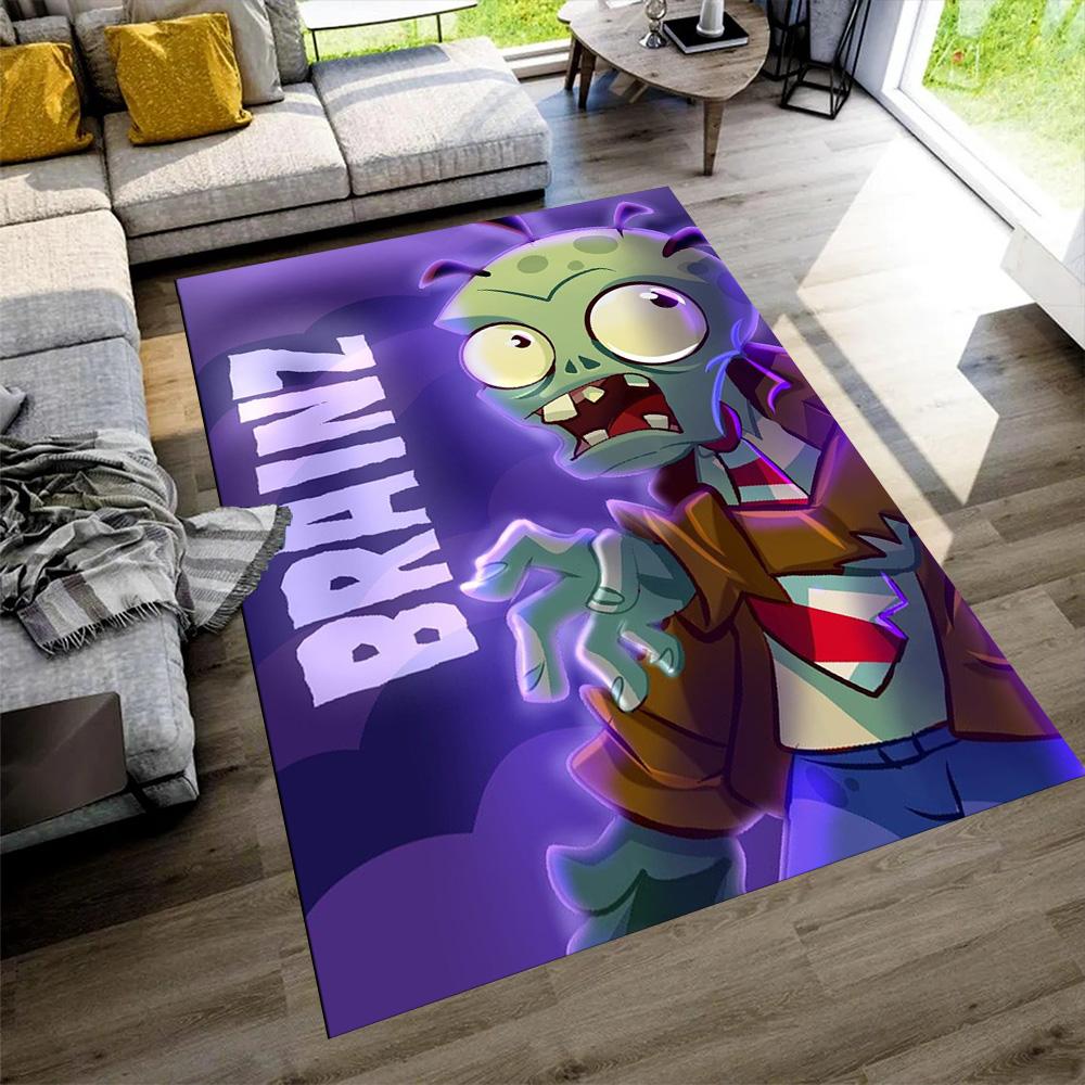 Plants Vs. Zombies Carpet Suitable for Dormitory Dining Room Kitchen Playrooms Antislip Carpet Office home decor Best for Christmas
