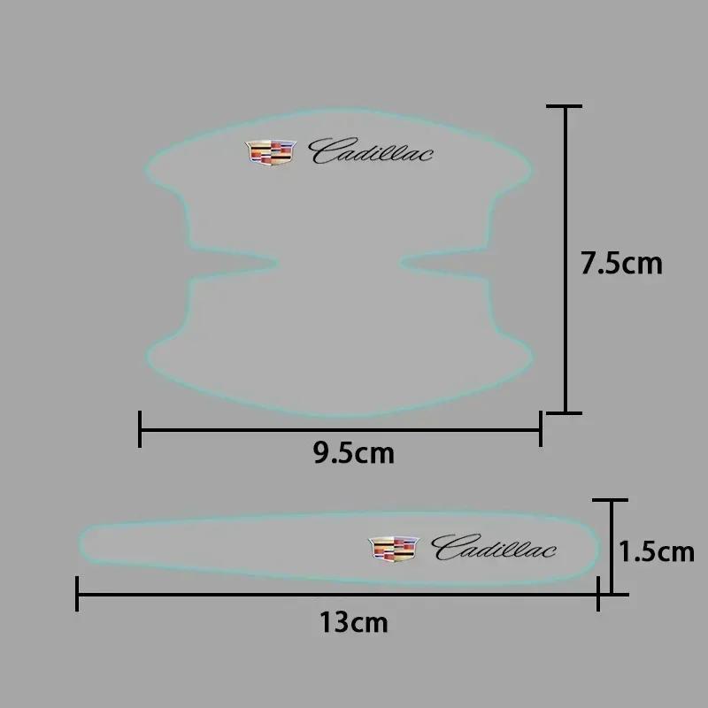 8PCS TPU Car Door Handle Protection Stickers Decals for Cadillac CT4 CT5 CT6 XT4 XT5 XT6 CTS ATS SRX XTS STS SLR XLR BLS Deville