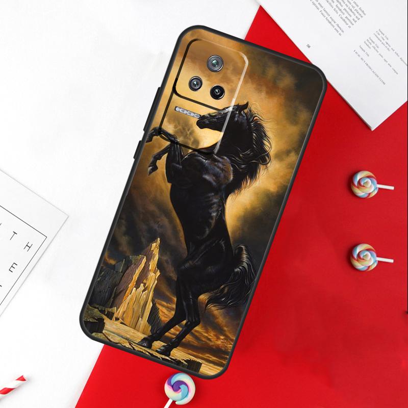 Чехол «Скачущая лошадь» для Xiaomi 11T 12T 13T 14T Pro 13 14 15 Ultra POCO X7 Pro X3 X5 X6 F5 F6 M6 Pro