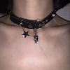 Dark Punk Y2K субкультура детки пентаграмма череп ожерелье чокер шея воротник пара Хэллоуин
