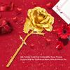 24-каратная желтая золотая фольга коллекционная роза уникальный подарок для девушки мамы жены искусственный