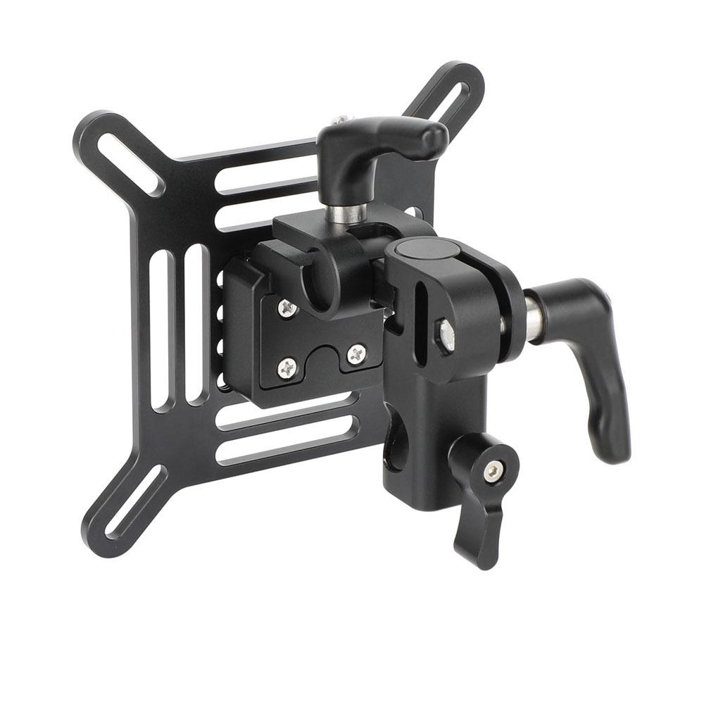 Adjustable HDRIG Monitor VESA Mount Bracket with 16MM Light Stand Adapter