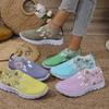 Мода 2025 XЖенские балетки Весна Повседневная мода Новые слипоны Нескользящие Осенние Кроссовки с круглым носком Женские Zapatos De Mujer