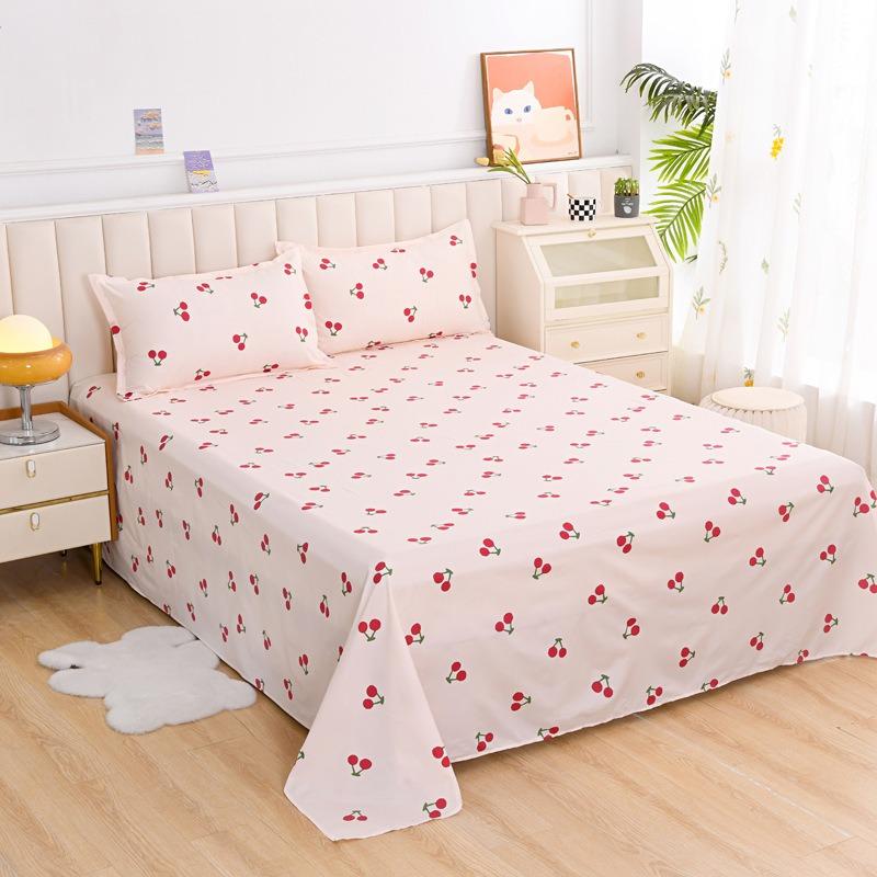 Простая Современная Растение Цветок Принт Алоэ Вера Хлопок С Начесом Простыня Спальня Принт Покрывало На Кровать Набор из Трех Предметов На Кровать