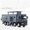 New 1/24 NOMADISMs Arocs Unimog Alloy Motorhome Touring Car Model Diecast Metal Toy Off-road RV Vehicles Model Sound Light Kids Gift